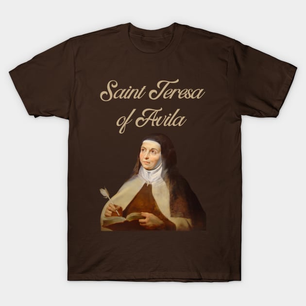 Saint Teresa of Avila T-Shirt by Brasilia Catholic